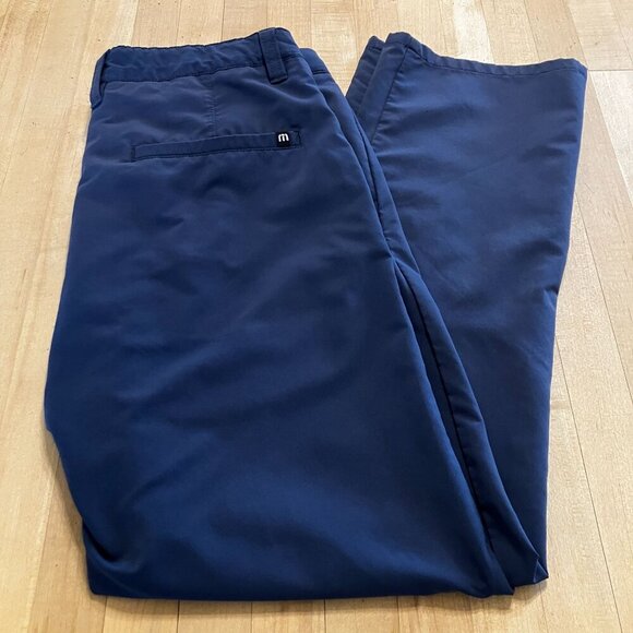 Travis Mathew Mens Chino Straight Leg Golf Pants Size 30x28 Blue Navy AN EXC - Picture 11 of 12